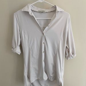 S Fairway & Greene White Button-Down Top